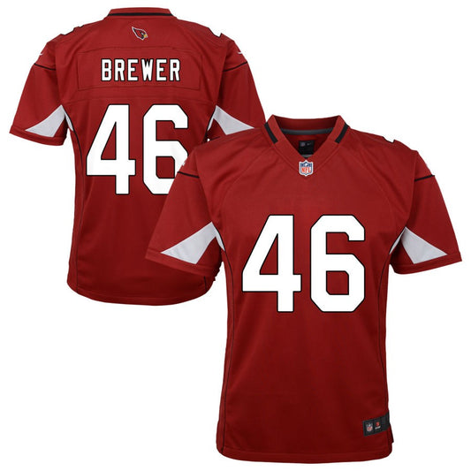 Aaron Brewer Arizona Cardinals Nike Youth Team Game Jersey - Cardinal