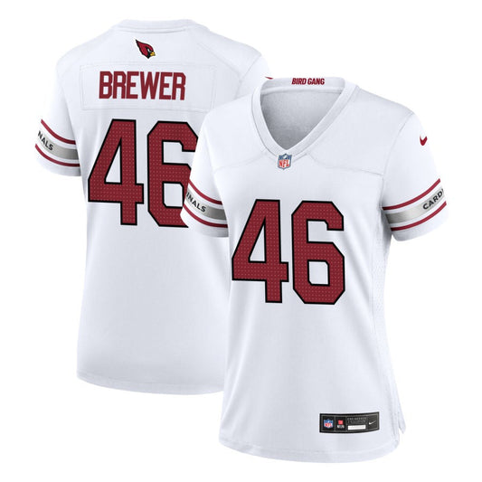 Aaron Brewer Arizona Cardinals Nike Women's Game Jersey - White