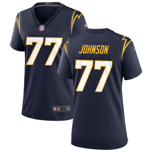 Zion Johnson Los Angeles Chargers Nike Women's Alternate Game Jersey - Navy